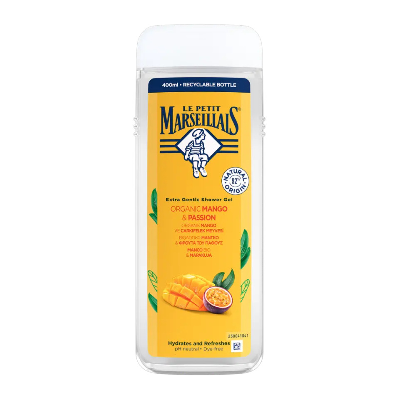 Le Petit Marseillais Mango BIO & Passion Fruit jemný sprchový gel 400 ml