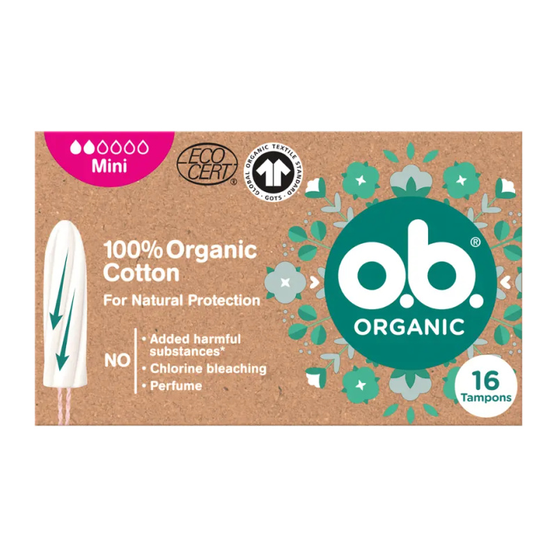 o.b. Organic Mini tampony 16 ks