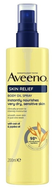 Aveeno Skin Relief Body Oil Spray tělový olej ve spreji 200 ml