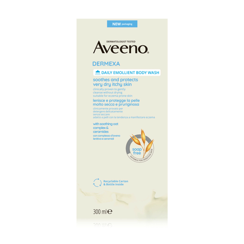 Aveeno Dermexa Daily Emollient Body Wash zklidňující sprchový gel 300 ml