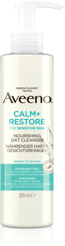 Aveeno Calm + Restore čisticí pleťový gel pro citlivou pleť 200 ml