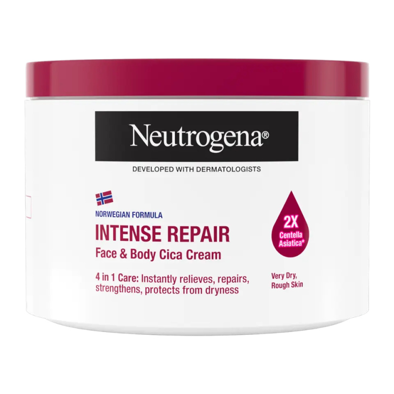 Neutrogena Intense Repair Cica pečující tělový krém pro suchou pokožku 400 ml