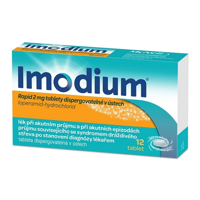 IMODIUM® Rapid 2 mg tablety dispergovatelné v ústech 12 ks II