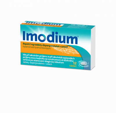 IMODIUM® Rapid 2 mg tablety dispergovatelné v ústech 12 ks II
