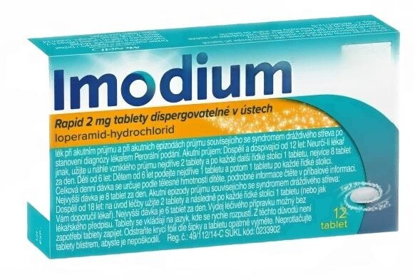 IMODIUM® Rapid 2 mg tablety dispergovatelné v ústech 12 ks II