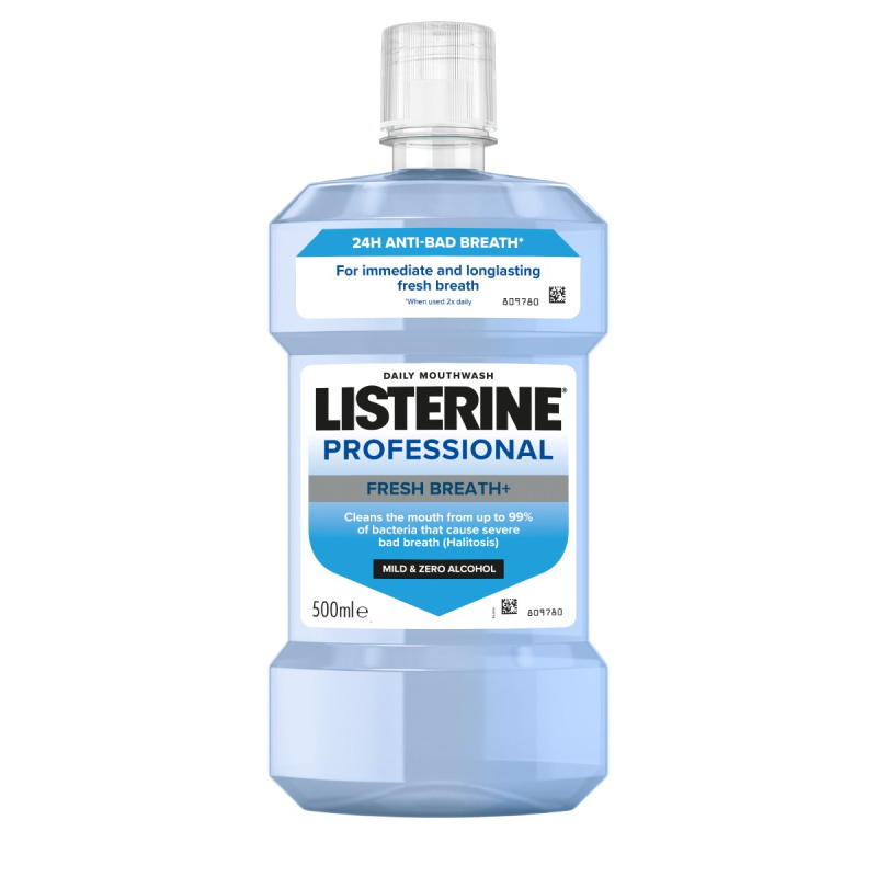 Listerine Professional Fresh Breath+ ústní voda pro svěží dech 500 ml