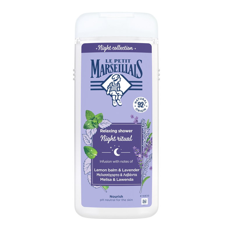 Le Petit Marseillais Night Collection Meduňka & Levandule relaxační sprchový gel 650 ml