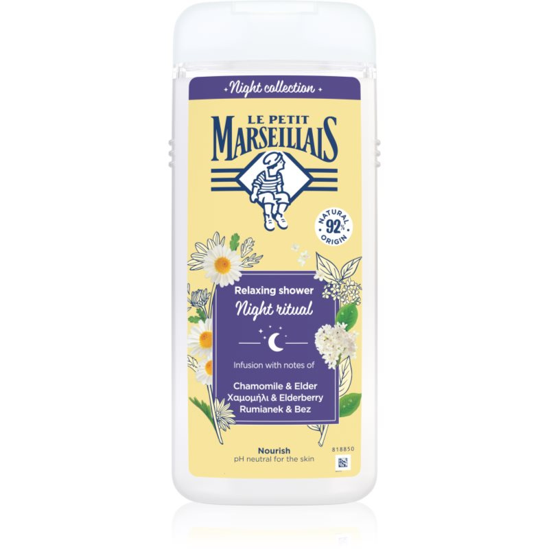 Le Petit Marseillais Night Collection Heřmánek & Bez relaxační sprchový gel 650 ml