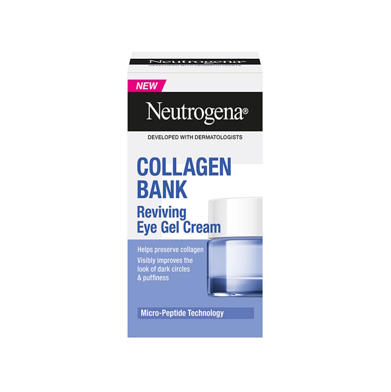Neutrogena Collagen Bank oční gelový krém proti otokům a tmavým kruhům 15 g