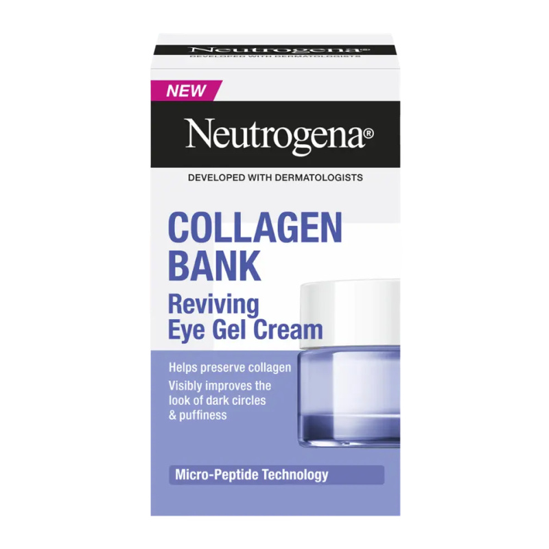 Neutrogena Collagen Bank oční gelový krém proti otokům a tmavým kruhům 15 g