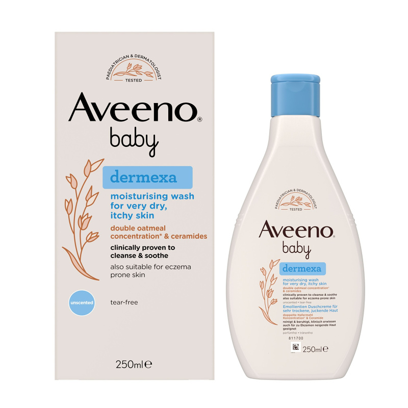 AVEENO Baby dermexa hydratační mycí gel 250 ml