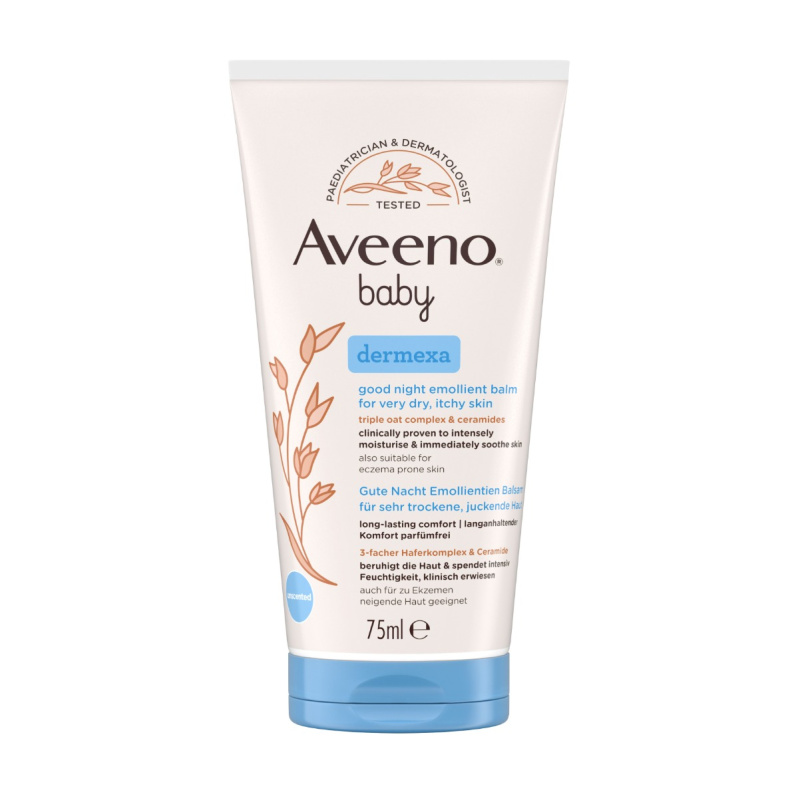 AVEENO Baby dermexa emolienční balzám na dobrou noc 75 ml