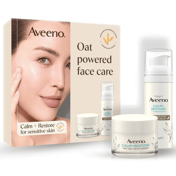 Aveeno Calm + Restore sada pro péči o pleť pro suchou a citlivou pokožku