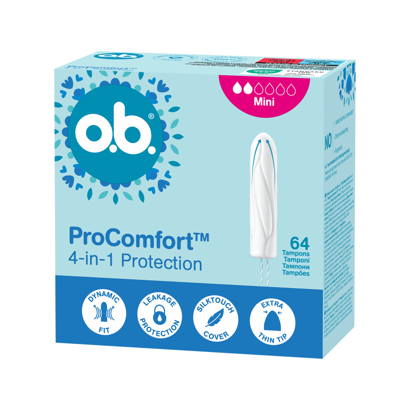 o.b. Tampóny ProComfort Mini 64 ks