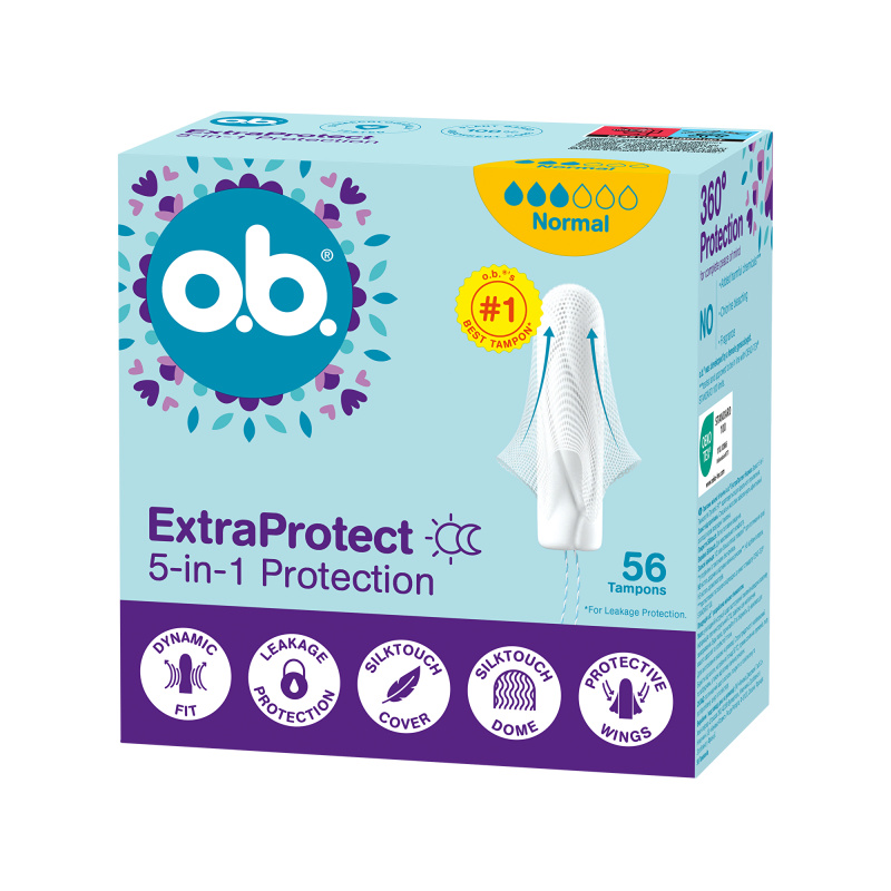o.b. Tampóny Extra Protect Normal 56 ks