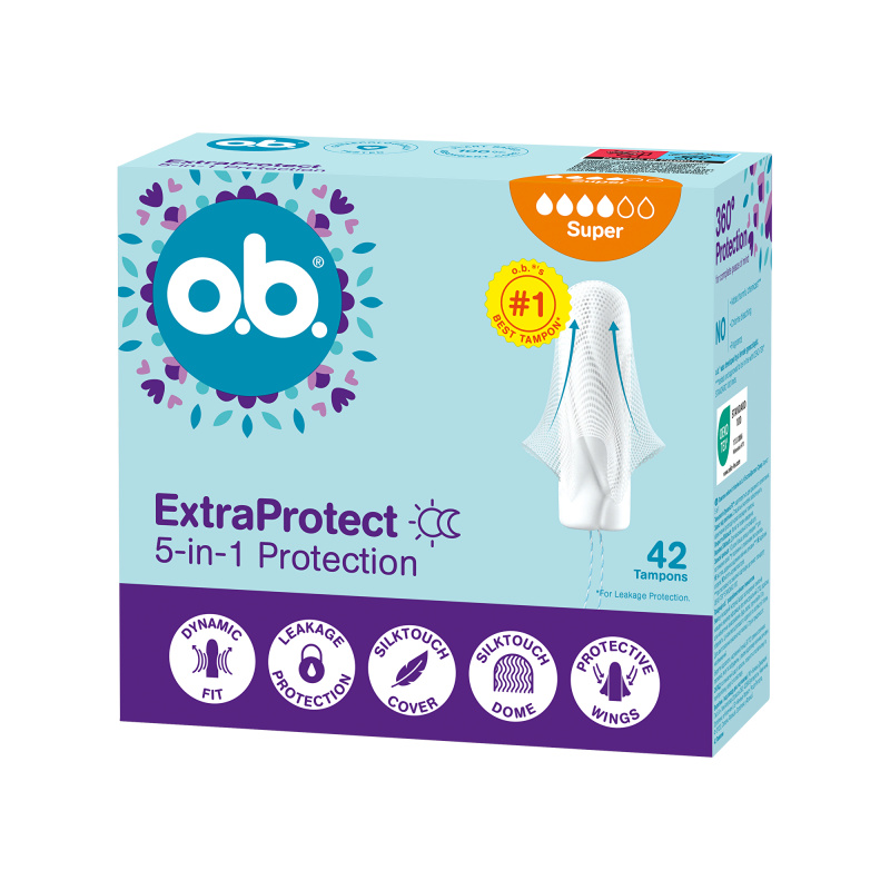 o.b. Tampóny Extra Protect Super 42 ks