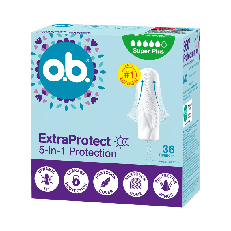 o.b. Tampóny Extra Protect Super Plus 36 ks
