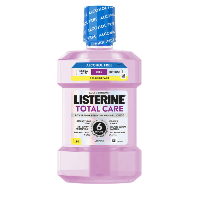 Listerine Ústní voda kompletní péče bez alkoholu Total Care Teeth Protection Mild Taste 1000 ml