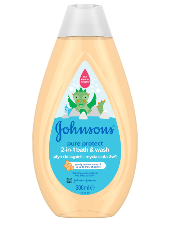 Johnson's® Wash and Bath sprchový a koupelový gel pro děti 2 v 1 500 ml