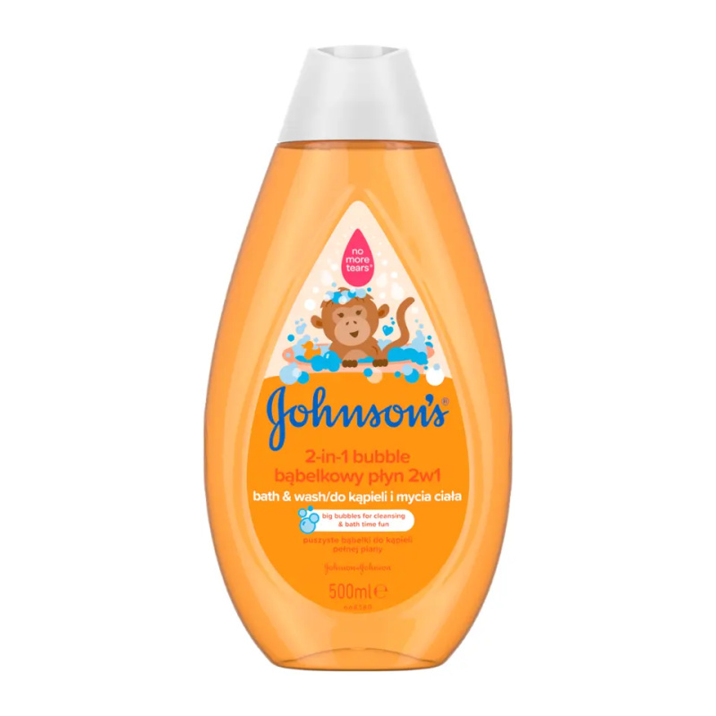 Johnson's® Wash and Bath bublinková koupel a mycí gel 2 v 1 500 ml