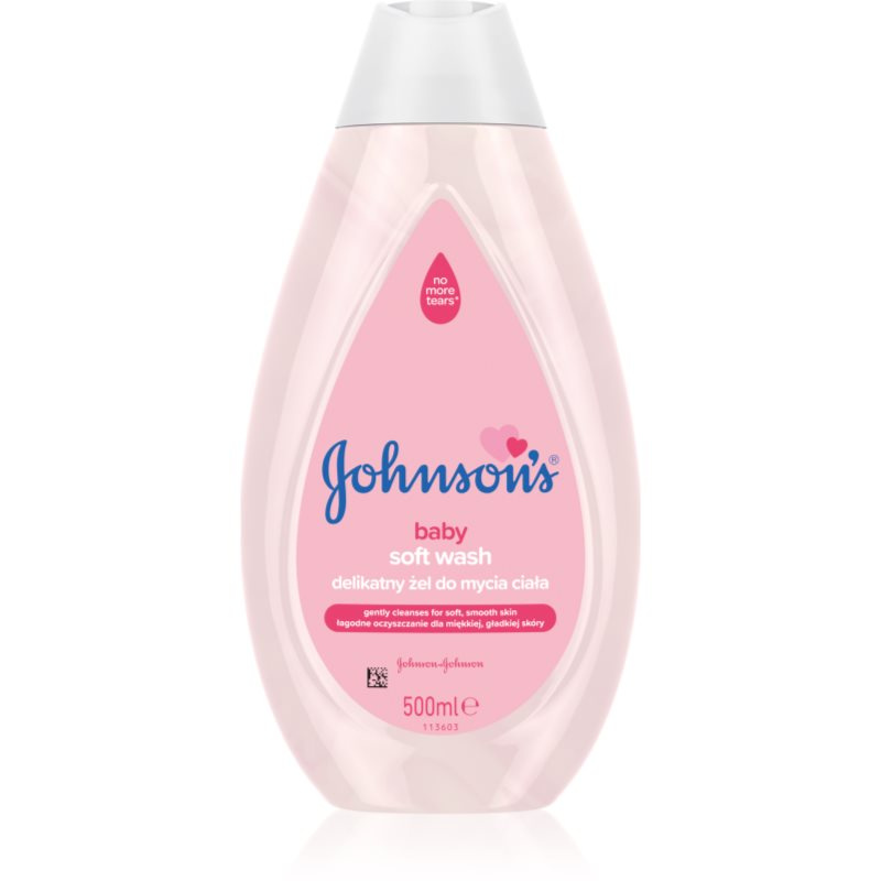 Johnson's® Wash and Bath jemný mycí gel 500 ml