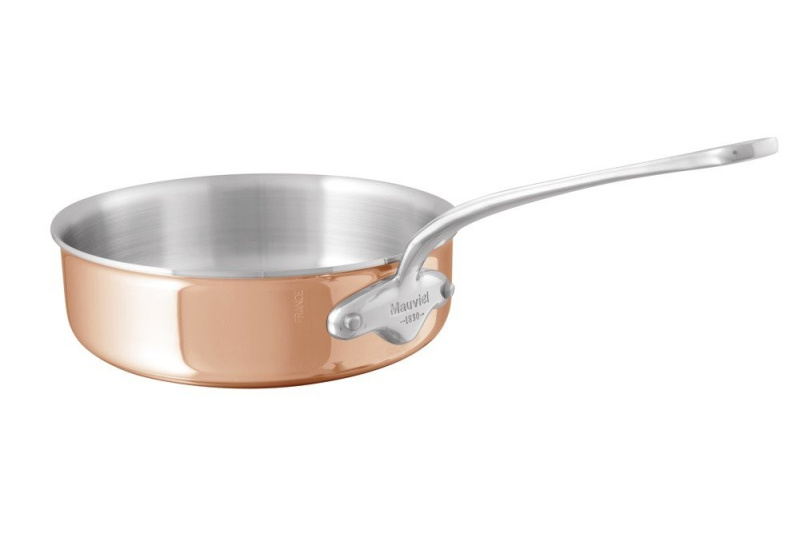 Mauviel Měděná soté pánev na indukci M´6S, Ø 24 cm 51124