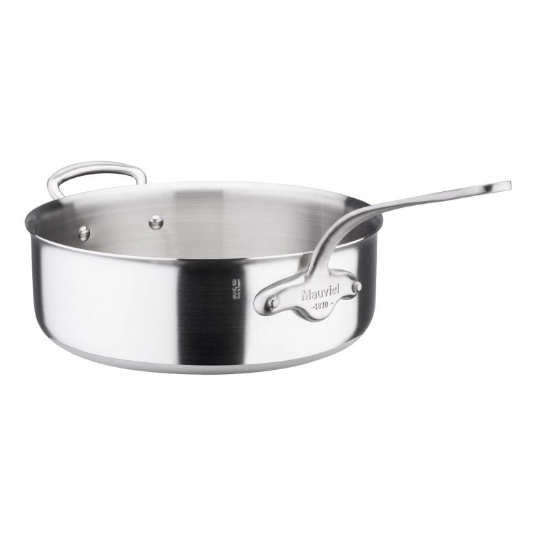 Mauviel Pánev na soté s protějším uchem M´Cook, 28 cm / 8,6 l 521028