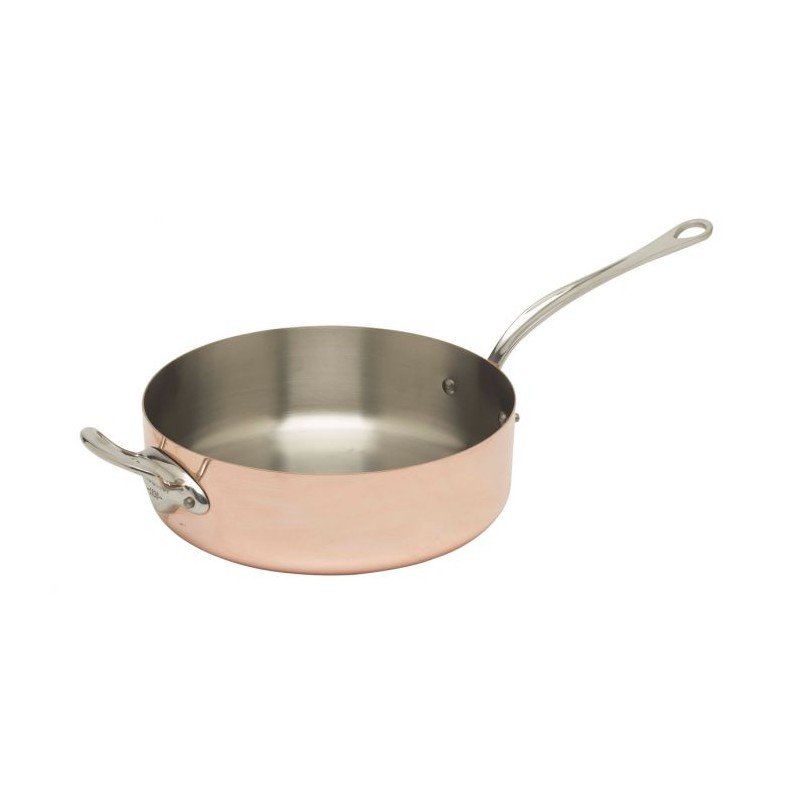 Mauviel Měděná pánev na soté s nerezovou rukojetí, M'Héritage 150 S, 28 cm / 5,7 l 611128