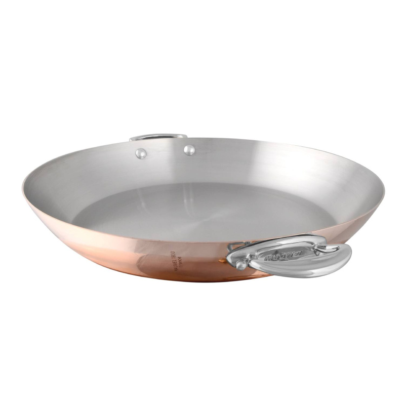 Mauviel Měděná servírovací pánev s nerezovými uchy, M’héritage 150 S, Ø 26 cm / 1,8 l 612726