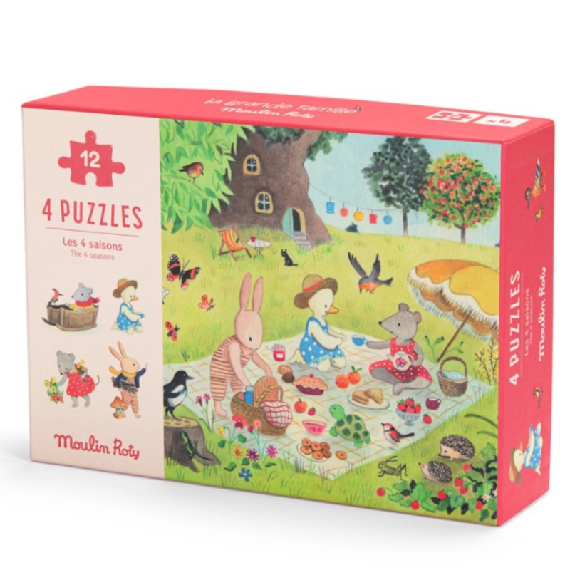 Mini Puzzle Set La Grande Famille od Moulin Roty