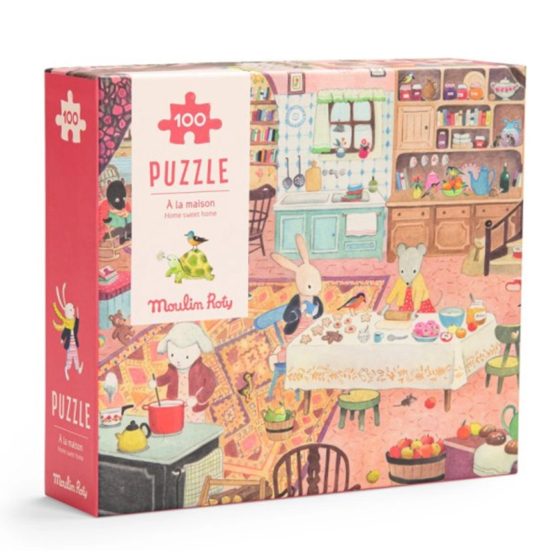 Moulin Roty Puzzle La Grande Famille - 100 dílků