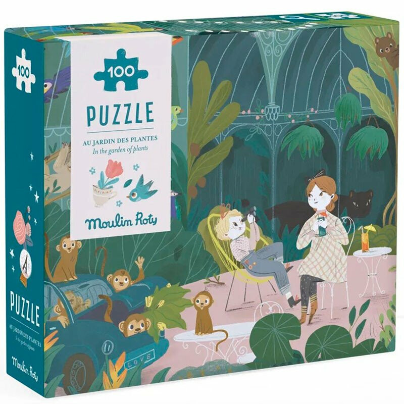 Puzzle s lupou V zahradě MOULIN ROTY - 100 dílků
