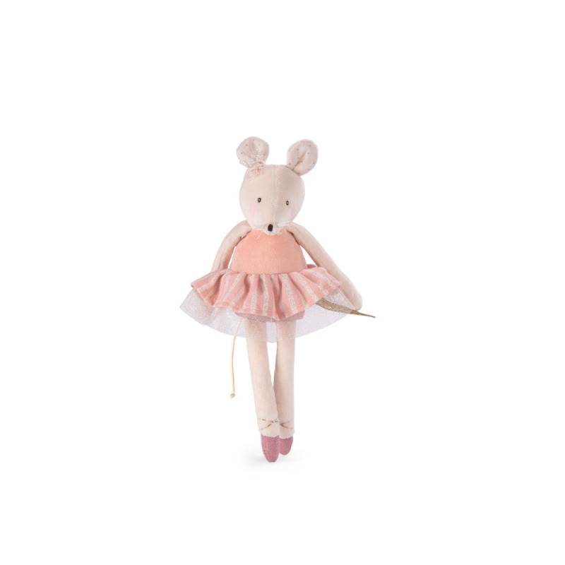 MOULIN ROTY Plyšová myška Pink La Petite Ecole de Danse