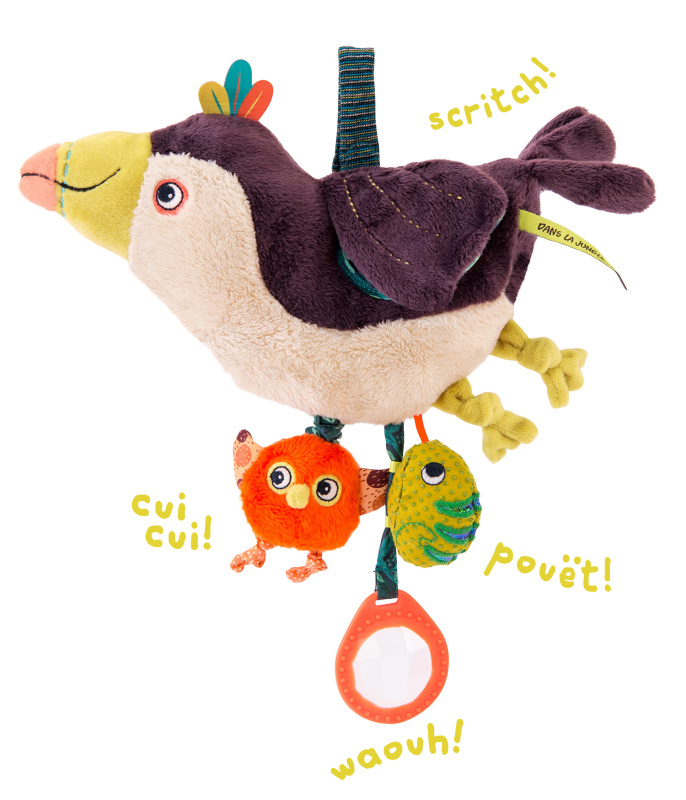 Závěsný interaktivní Tukan od Moulin Roty