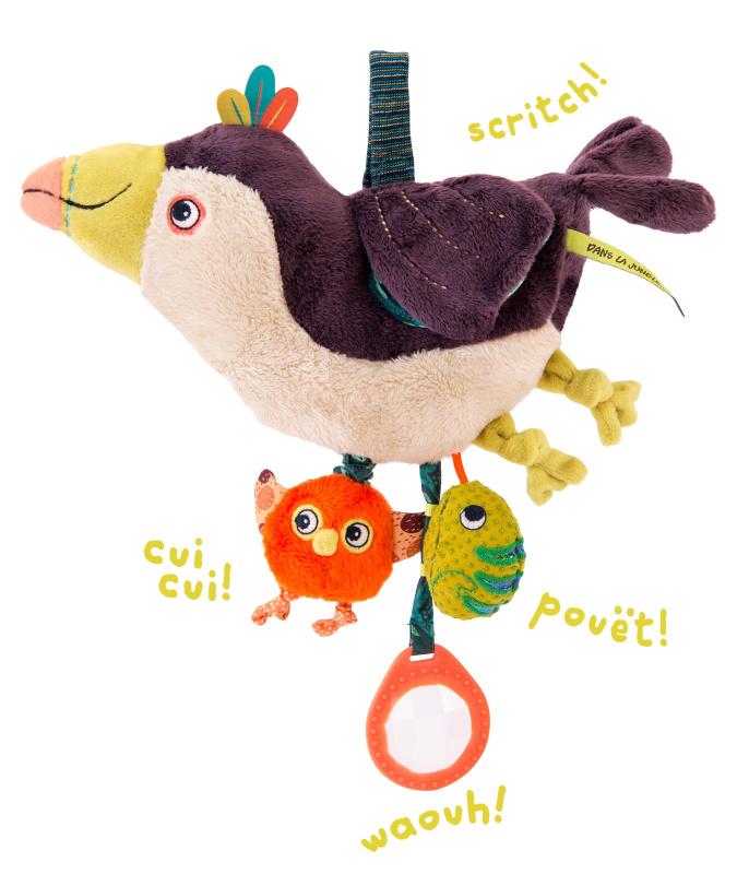 Závěsný interaktivní Tukan od Moulin Roty