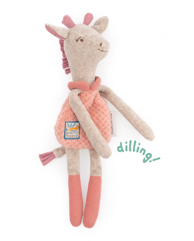 Chrastící plyšová žirafa Moulin Roty