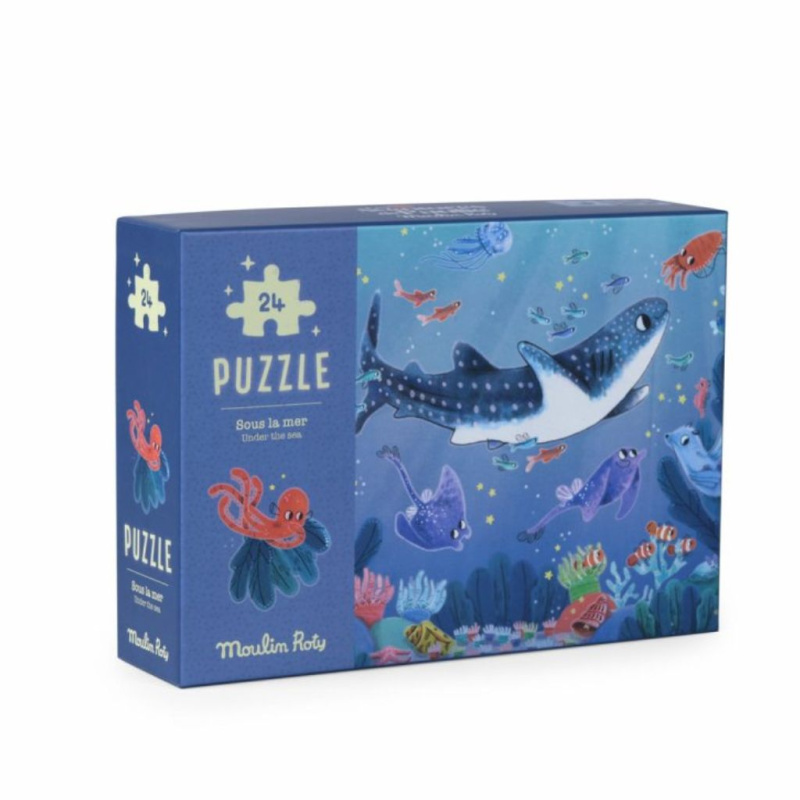Svítící puzzle Moulin Roty Pod mořem - 24 dílků