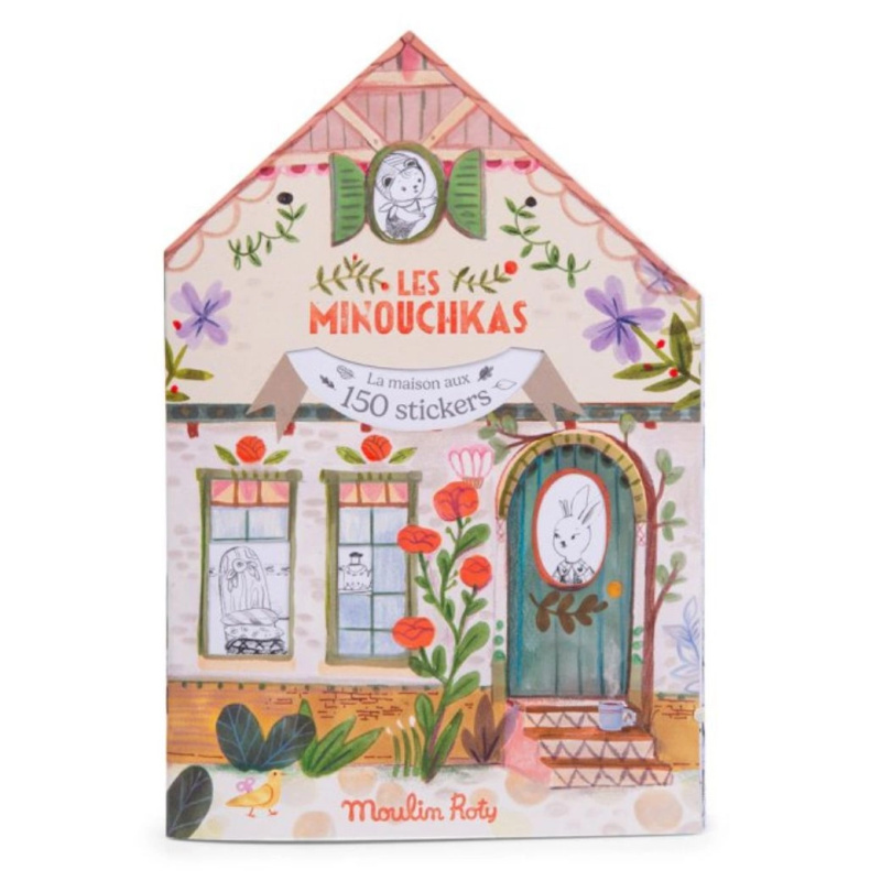 Knížka se samolepkami Les Minouchkas od Moulin Roty