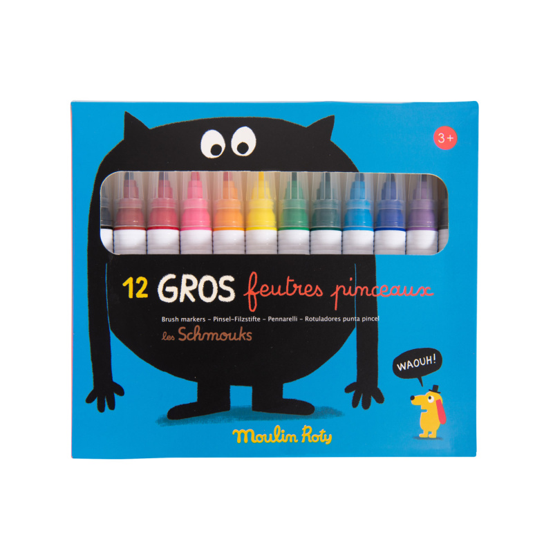 Fixy s měkkým hrotem od Moulin Roty, sada 12 ks