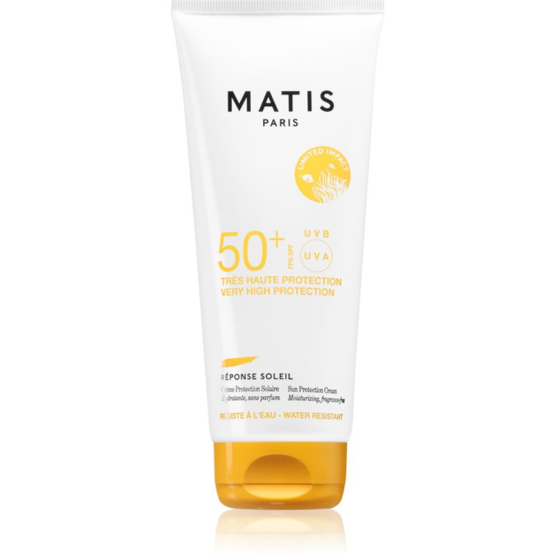 Matis Paris Sun Protection SPF50+ Cream neparfémovaný, voděodolný, hydratující opalovací krém 50 ml