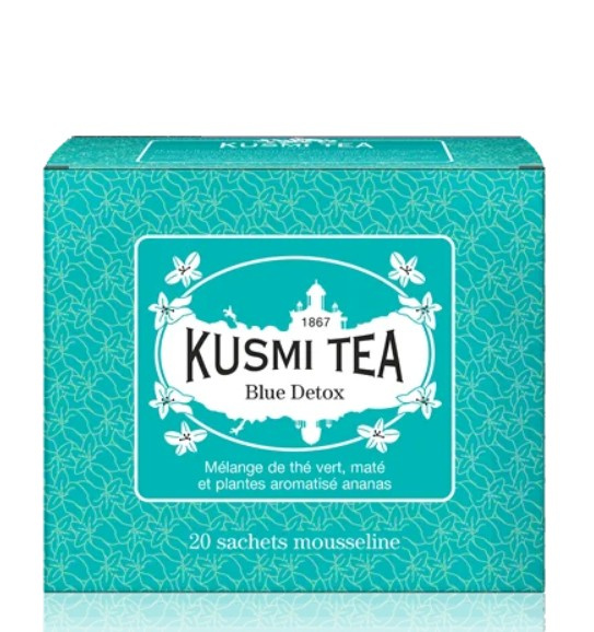 Kusmi Tea Porcovaný zelený čaj Blue Detox, 20 sáčků BLUE20S