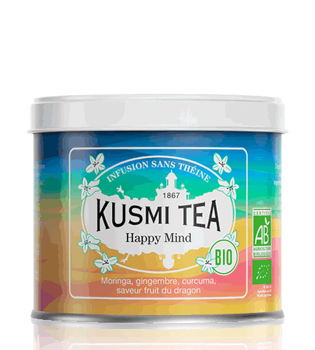 Kusmi Tea Sypaný bylinný čaj Happy Mind Bio, kovová dóza 100 g 21662A1070