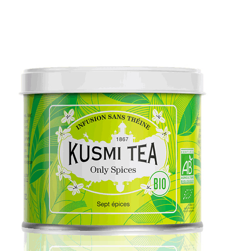 Kusmi Tea Sypaný bylinný čaj Only Spices Bio, kovová dóza 100 g 21678A1070