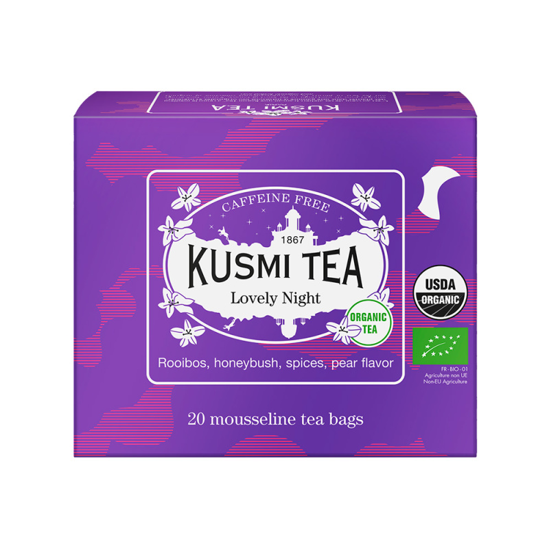 Kusmi Tea Porcovaný bylinný čaj Lovely Night Bio, 20 sáčků 21679A1120