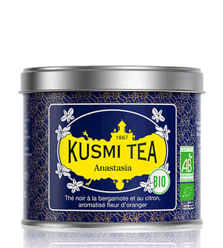 Kusmi Tea Sypaný černý čaj Anastasia Bio, kovová dóza 100 g 21642A1070