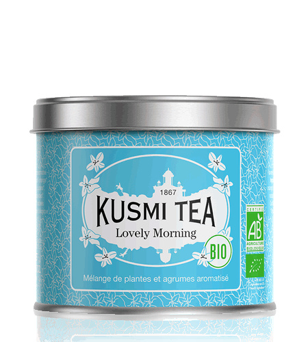Kusmi Tea Sypaný bylinný čaj Lovely Morning Bio, kovová dóza 100 g 21684A1070