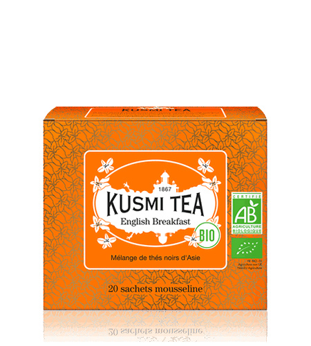 Kusmi Tea Porcovaný černý čaj English Breakfast Bio, 20 sáčků 21647A1120