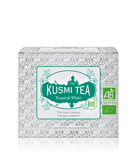 Kusmi Tea Porcovaný bílý čaj Tropical White Bio, 20 sáčků 21637A1120