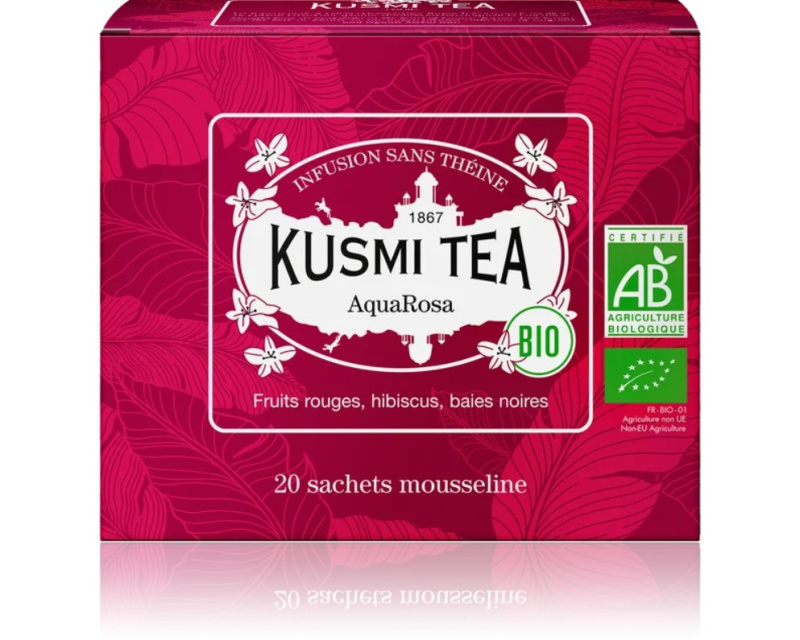 Kusmi Tea Porcovaný ovocný čaj AquaRosa Bio, 20 sáčků 21631A1120