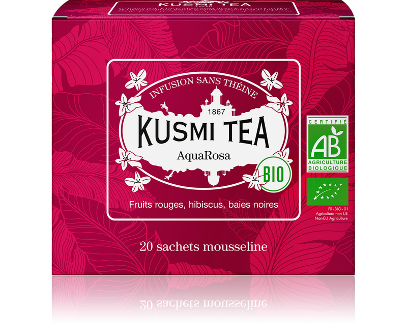 Kusmi Tea Porcovaný ovocný čaj AquaRosa Bio, 20 sáčků 21631A1120